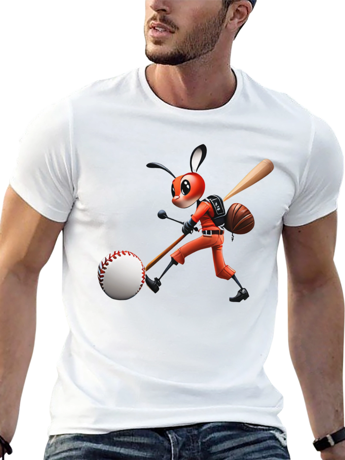 Baseball Bug Graphic T-Shirt