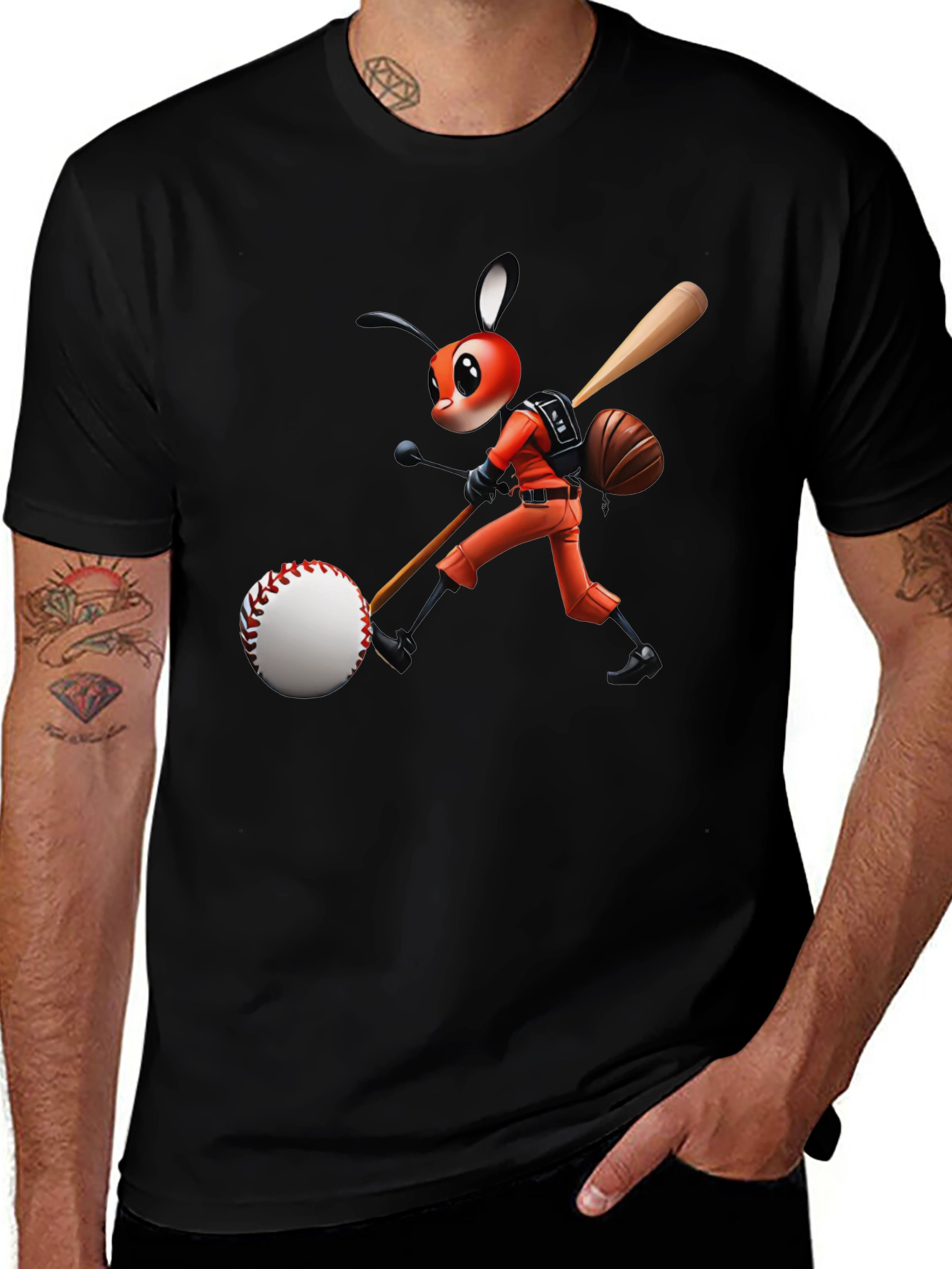 Baseball Bug Graphic T-Shirt