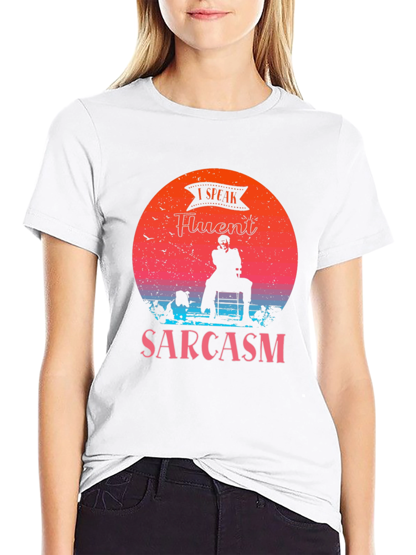 Fluent Sarcasm Graphic Tee - Black Humor T-Shirt