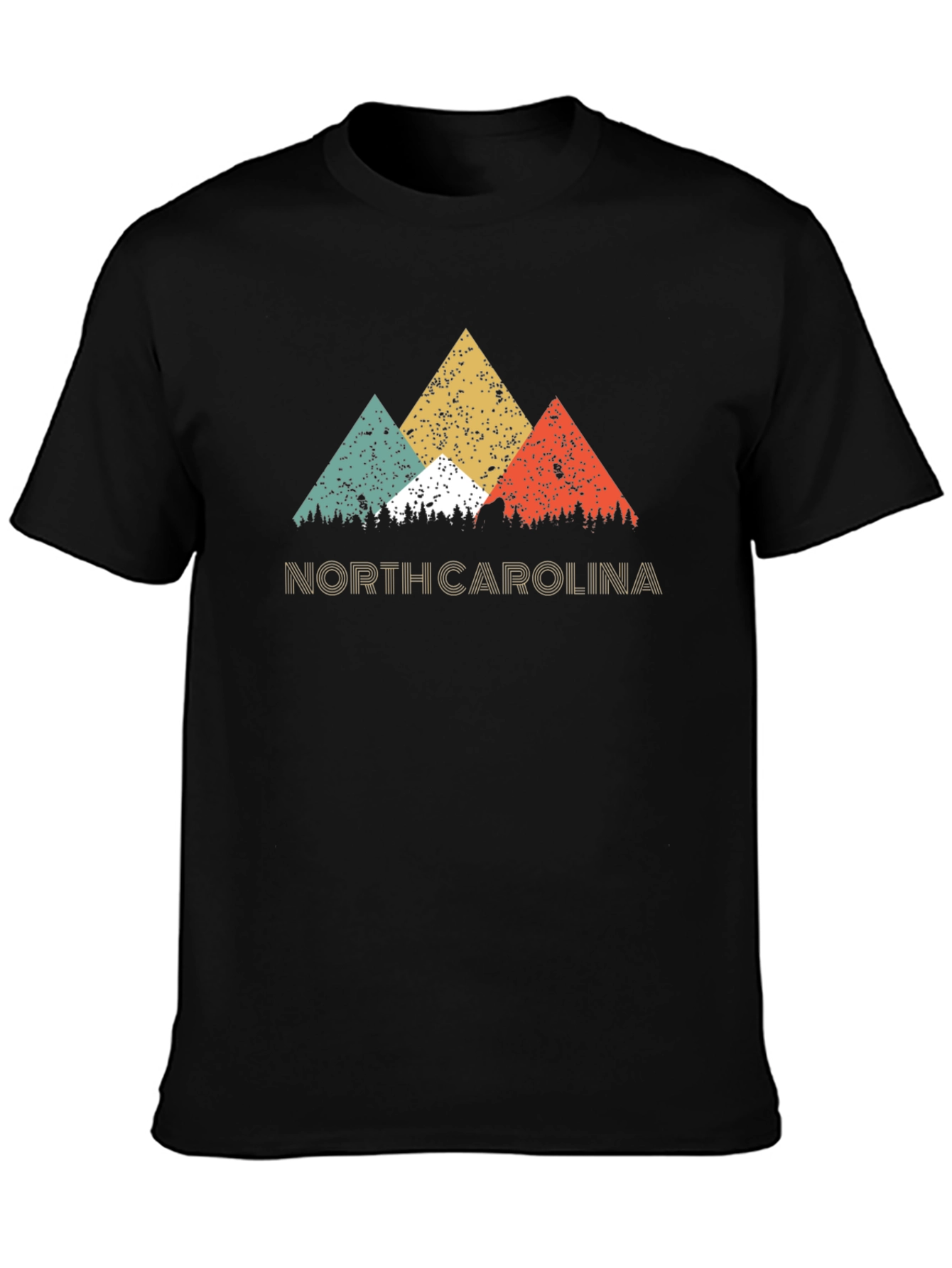 North Carolina Retro Mountain Graphic T-Shirt