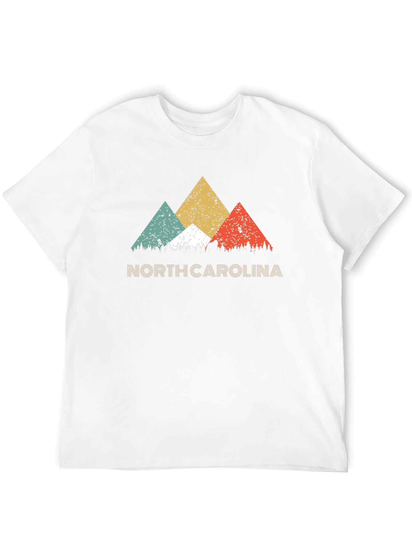 North Carolina Retro Mountain Graphic T-Shirt