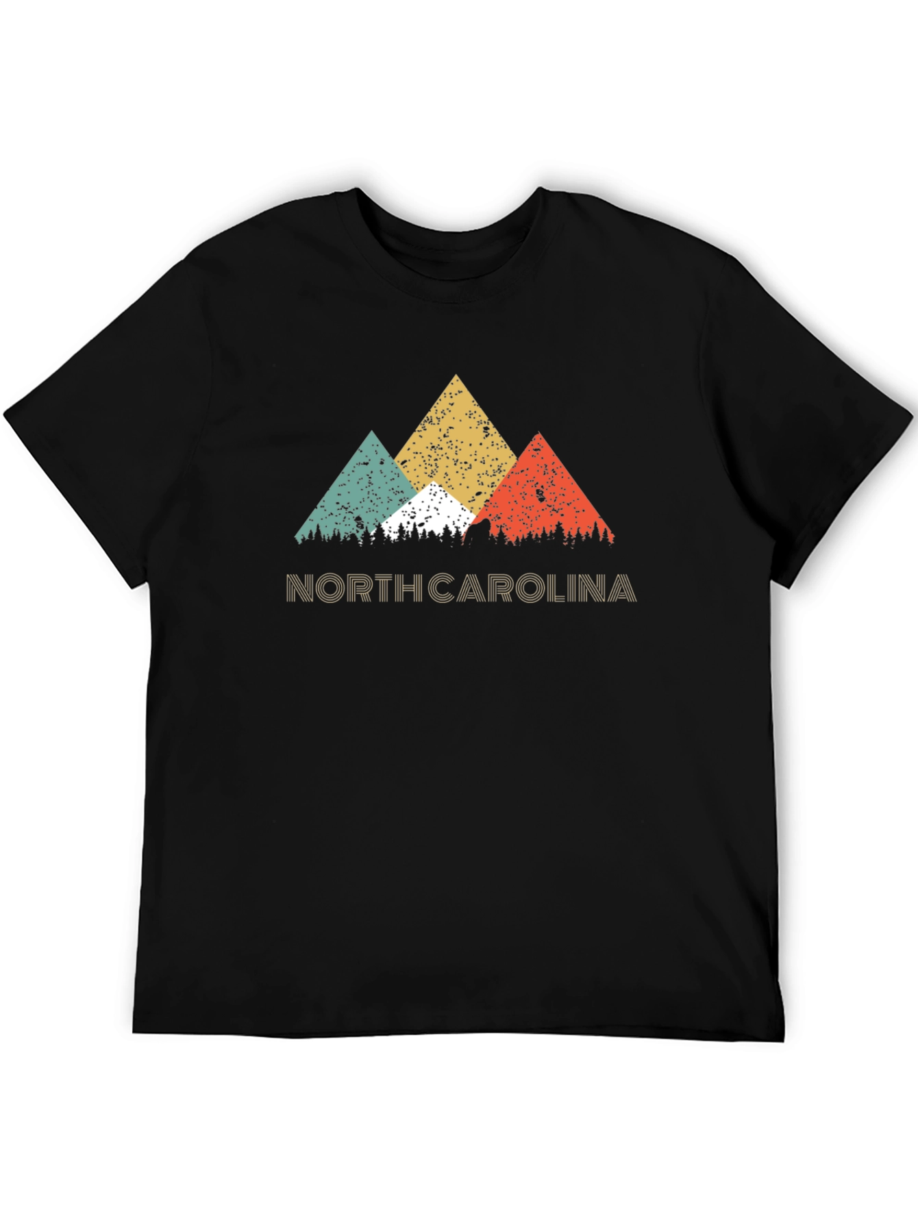 North Carolina Retro Mountain Graphic T-Shirt