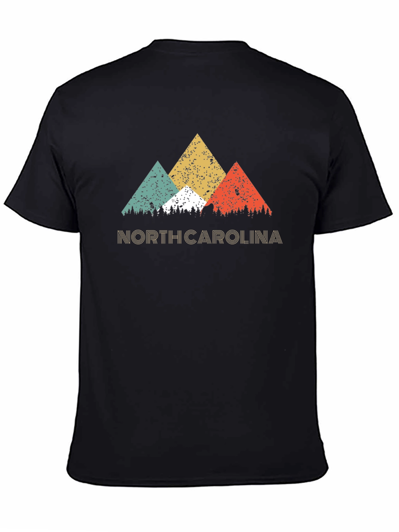 North Carolina Retro Mountain Graphic T-Shirt