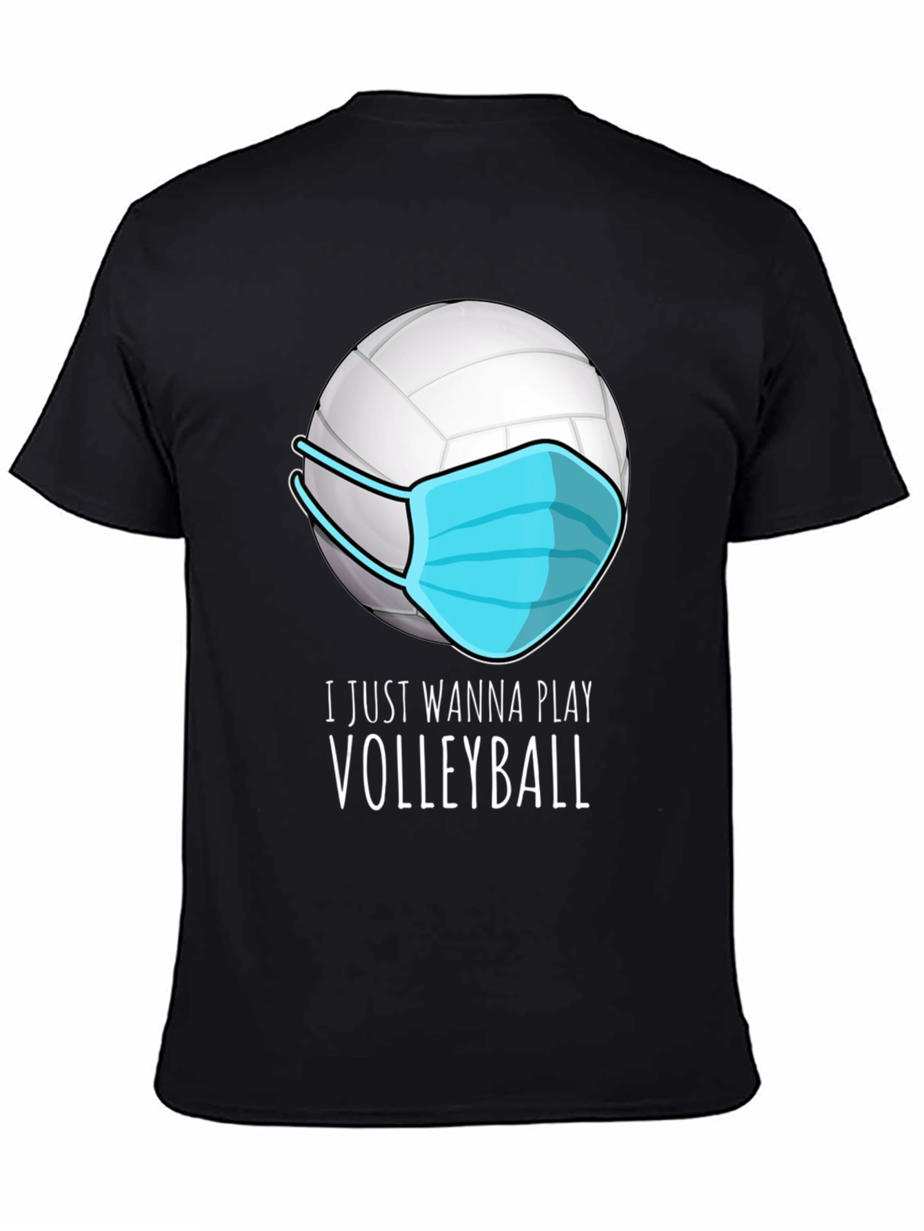 Volleyball Mask T-Shirt - Play Safe Play On!