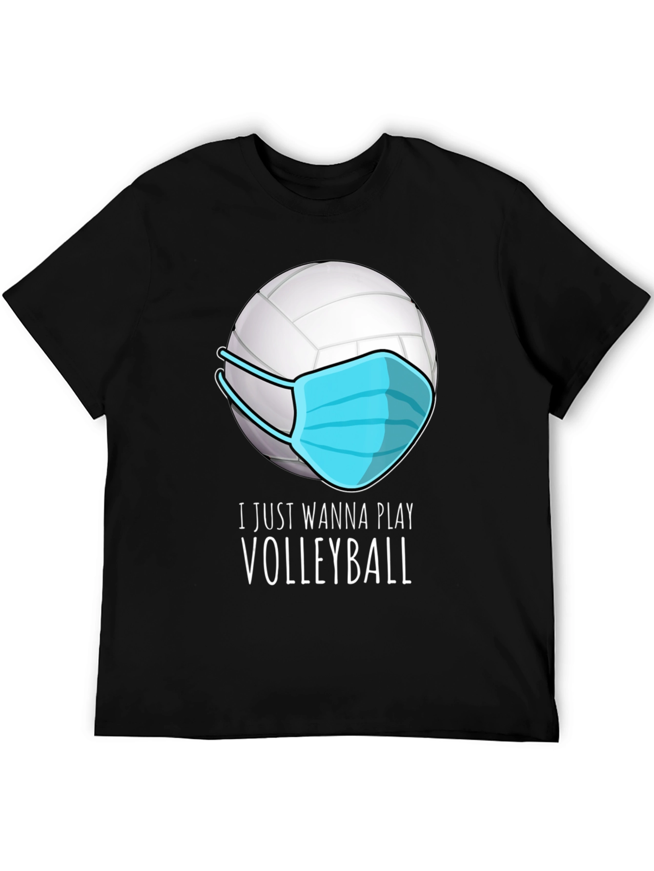 Volleyball Mask T-Shirt - Play Safe Play On!