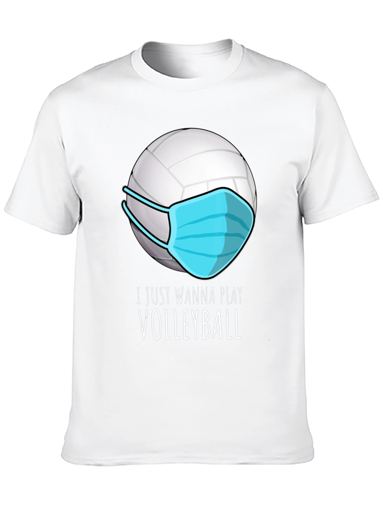 Volleyball Mask T-Shirt - Play Safe Play On!