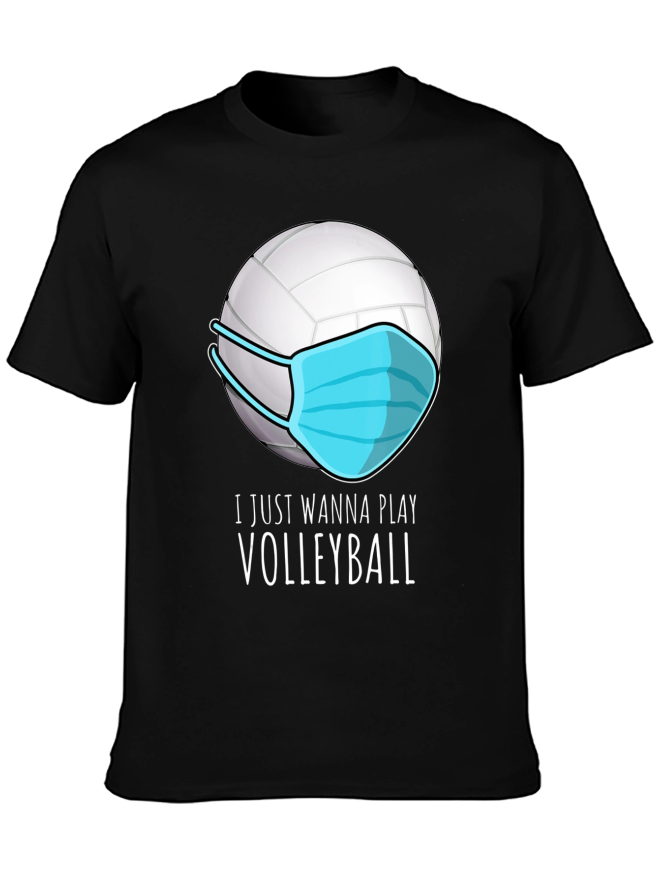 Volleyball Mask T-Shirt - Play Safe Play On!