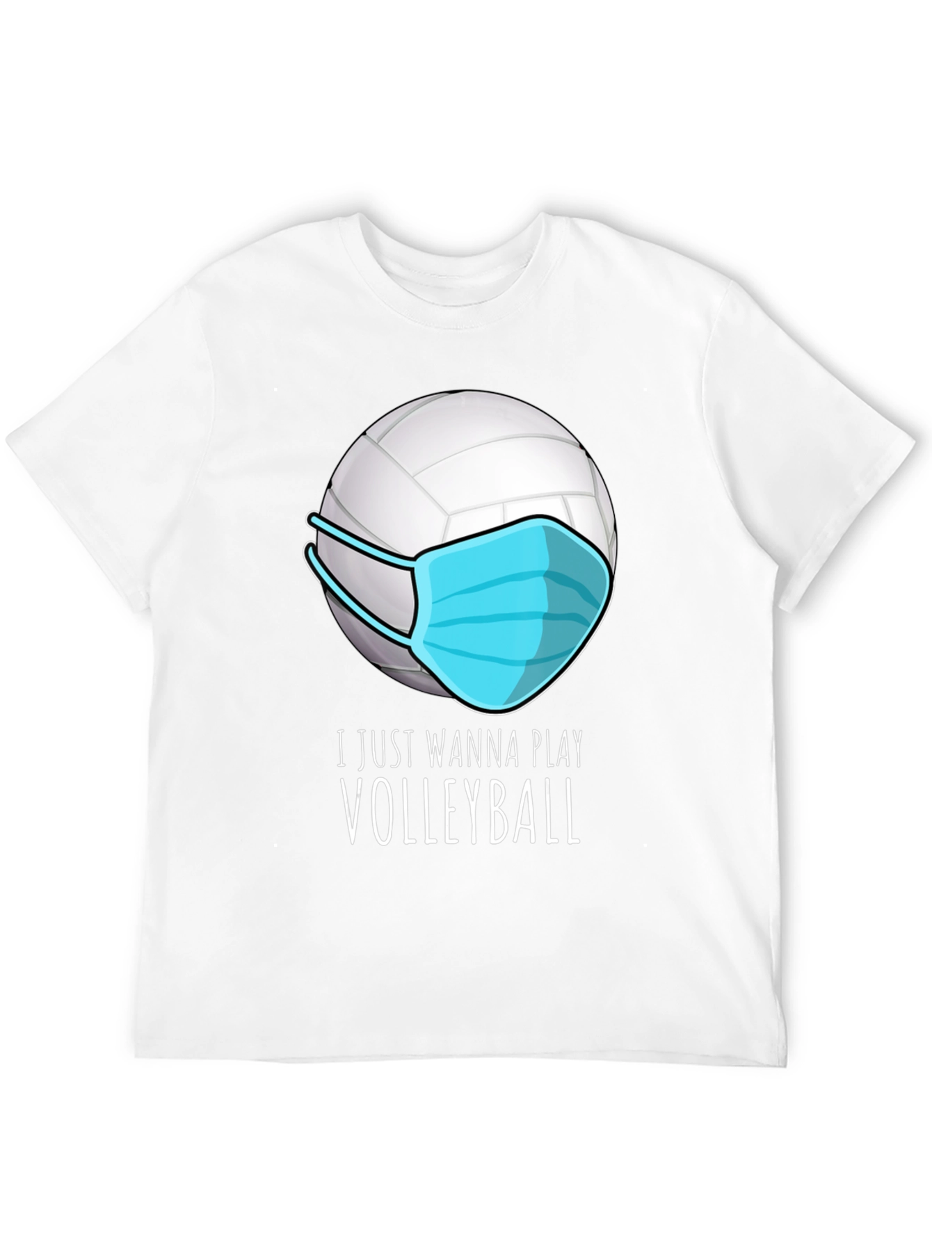 Volleyball Mask T-Shirt - Play Safe Play On!