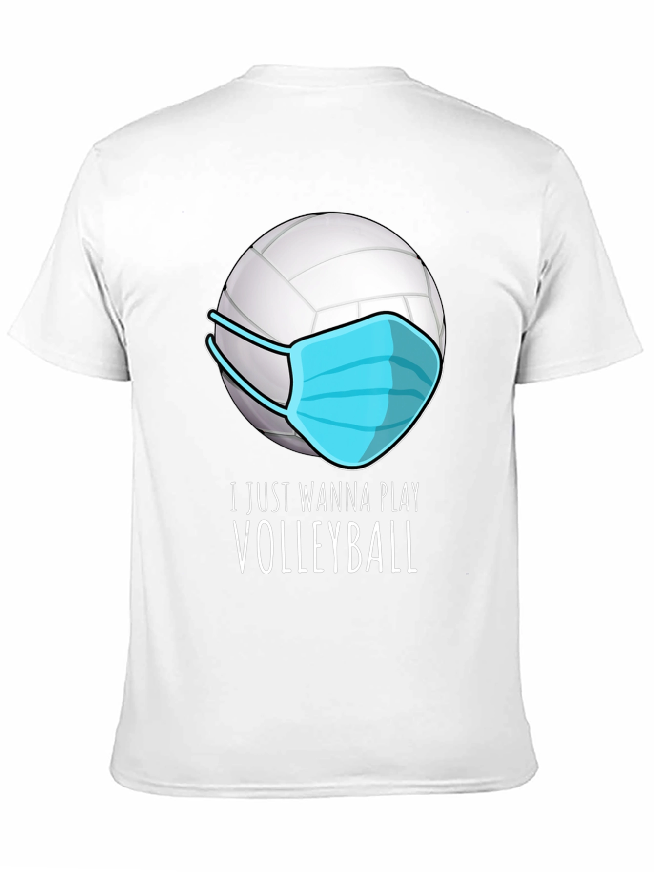 Volleyball Mask T-Shirt - Play Safe Play On!