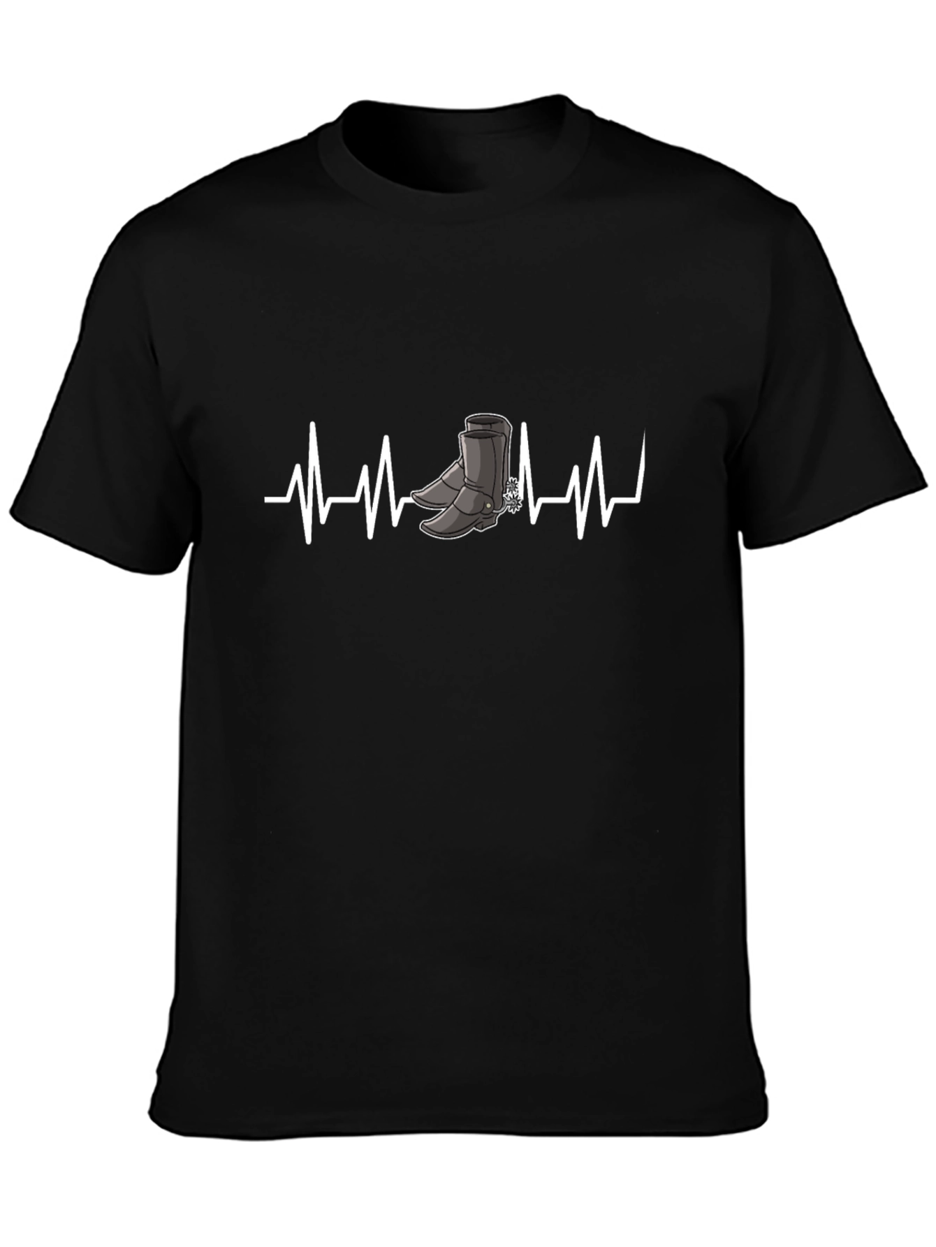 Cowboy Boots Heartbeat Graphic Tee