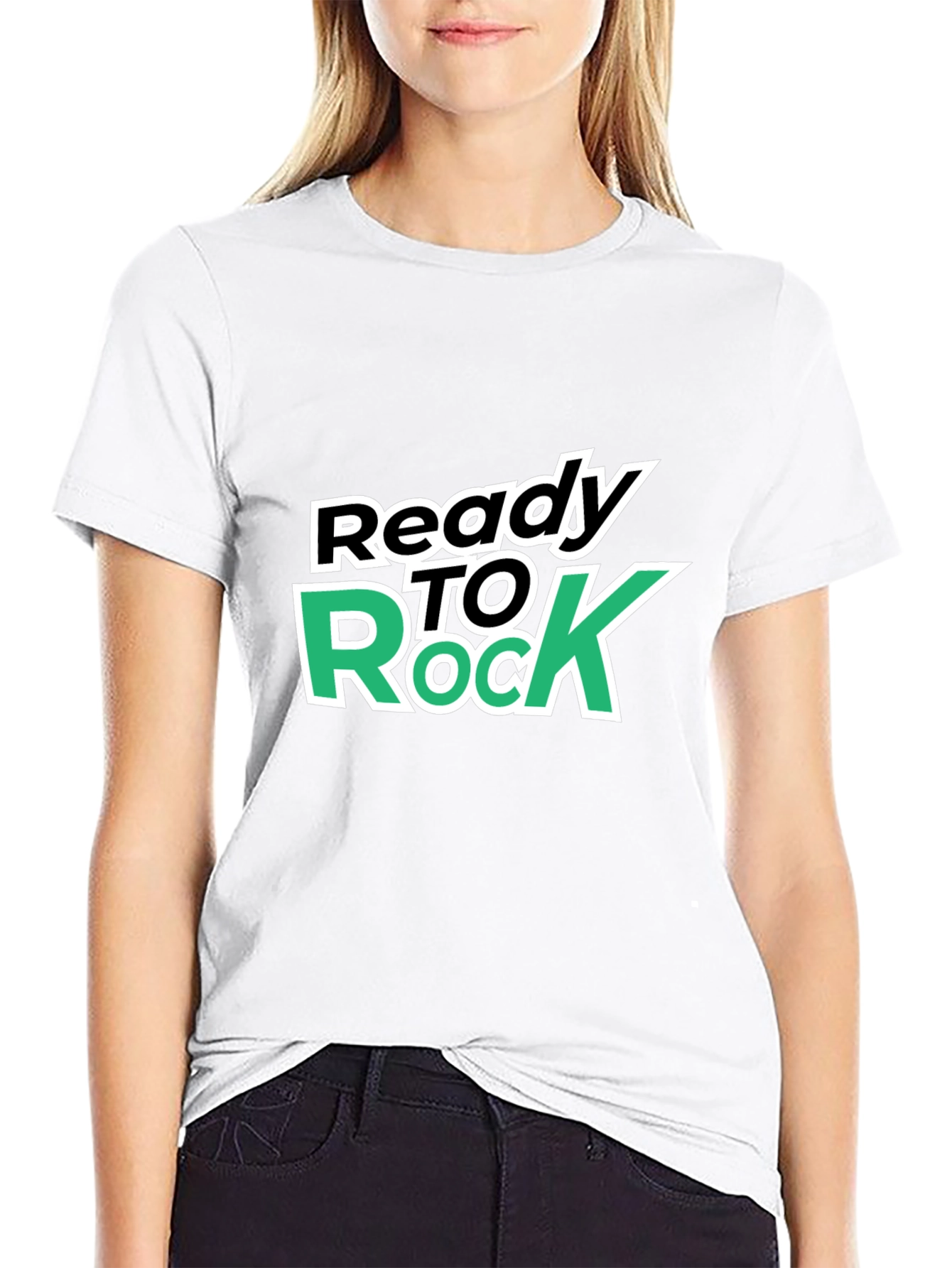 Ready to Rock Black T-Shirt - Stylish Graphic Tee