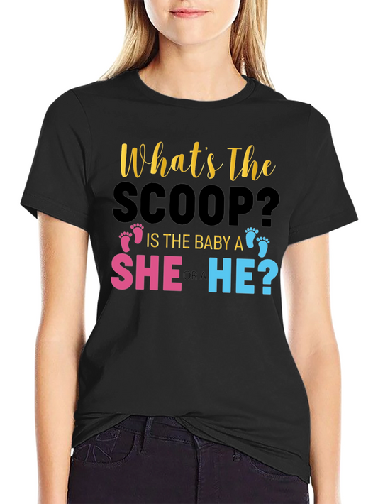 Gender Reveal T-Shirt: Whats The Scoop?