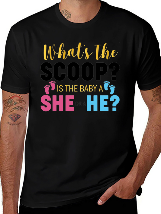 Gender Reveal T-Shirt: Whats The Scoop?