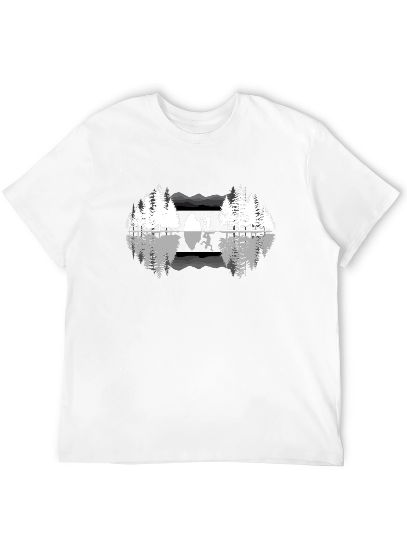 Nature Reflection Graphic T-Shirt - Black