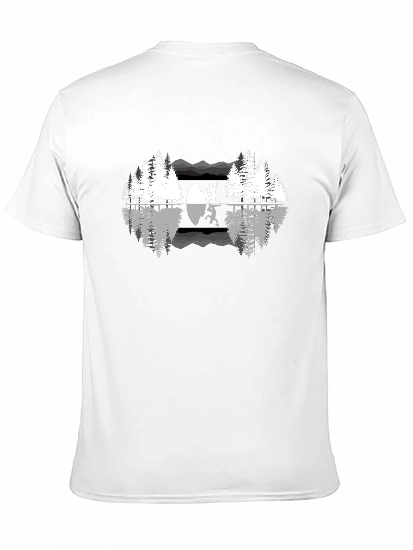 Nature Reflection Graphic T-Shirt - Black