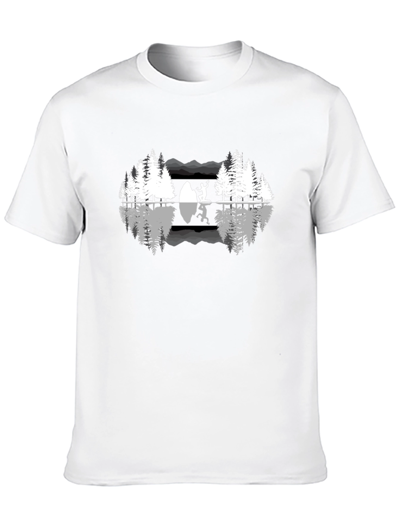 Nature Reflection Graphic T-Shirt - Black
