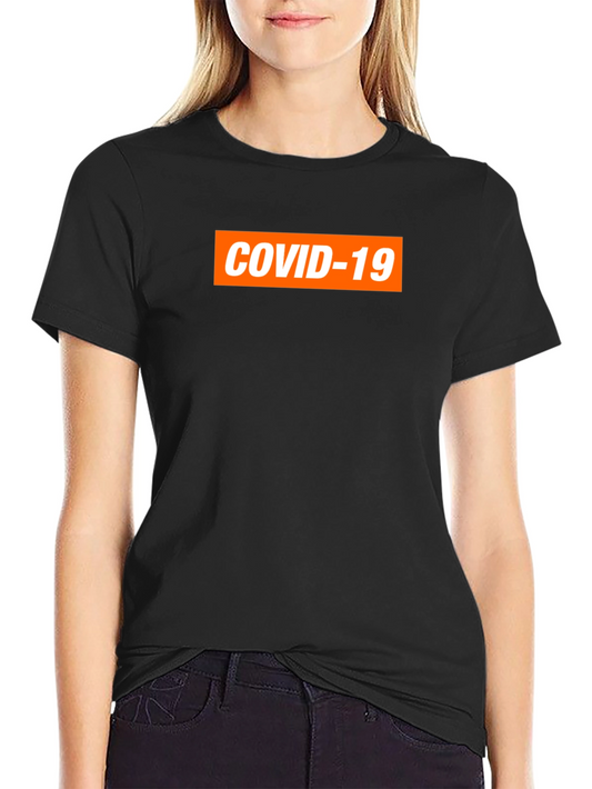 COVID-19 Graphic Tee - Black Short Sleeve Shirt