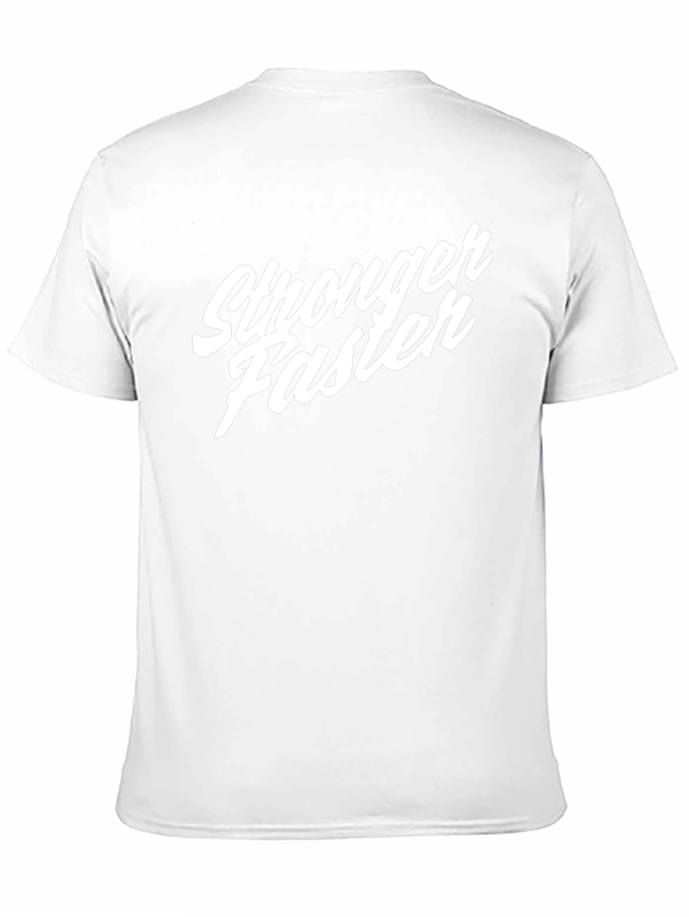 Stronger Faster Black Graphic Tee