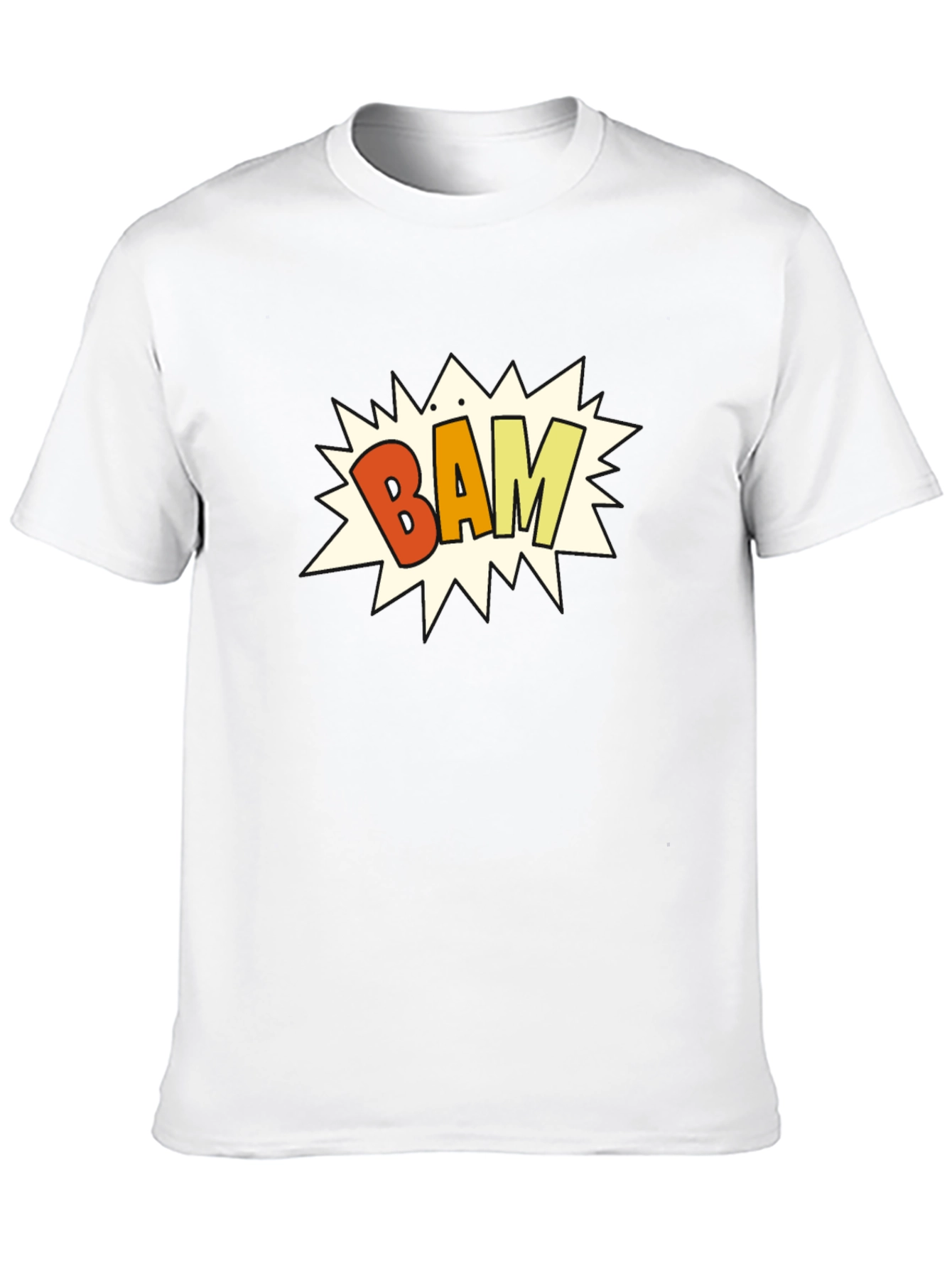 Bam! Graphic Print Black T-Shirt
