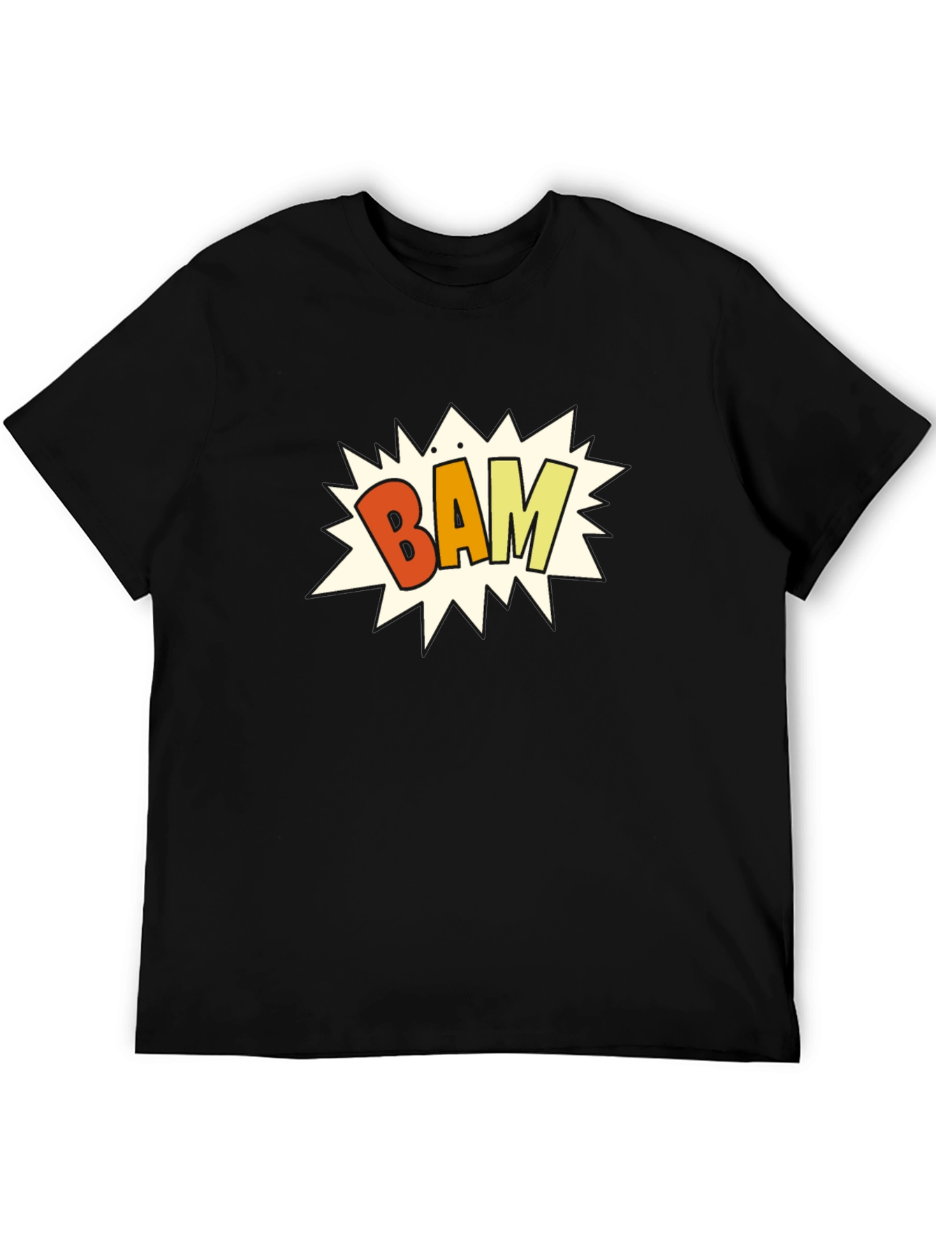 Bam! Graphic Print Black T-Shirt