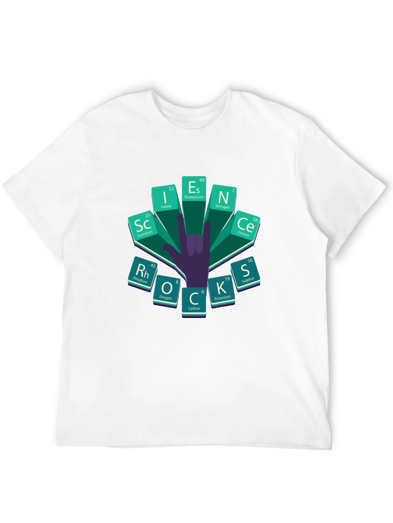 Science Periodic Table Rock On T-Shirt