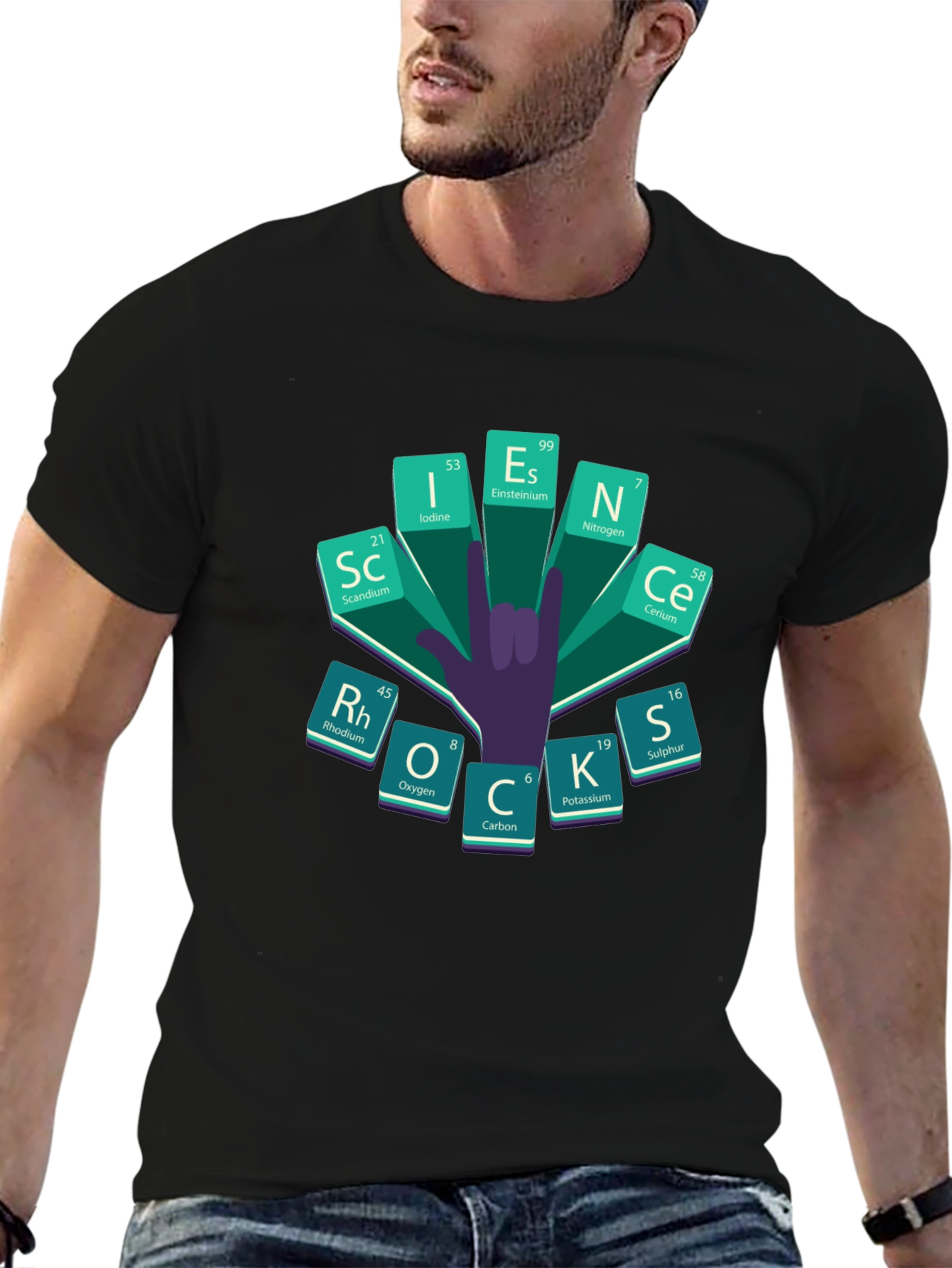 Science Periodic Table Rock On T-Shirt