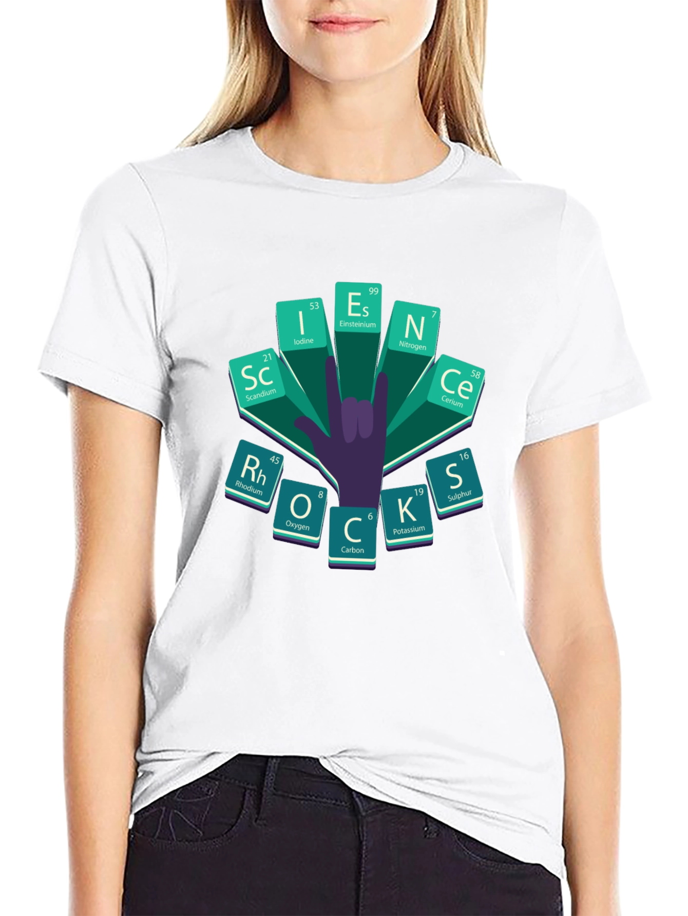 Science Periodic Table Rock On T-Shirt