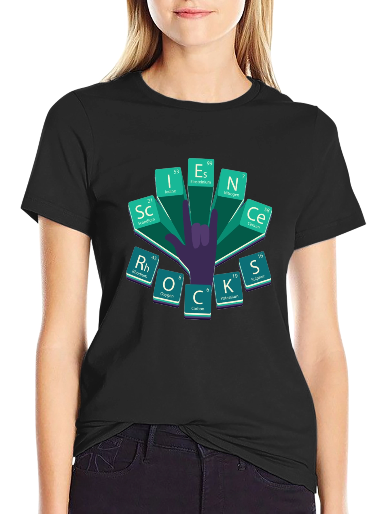 Science Periodic Table Rock On T-Shirt