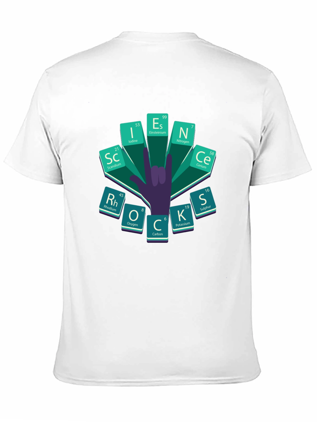 Science Periodic Table Rock On T-Shirt