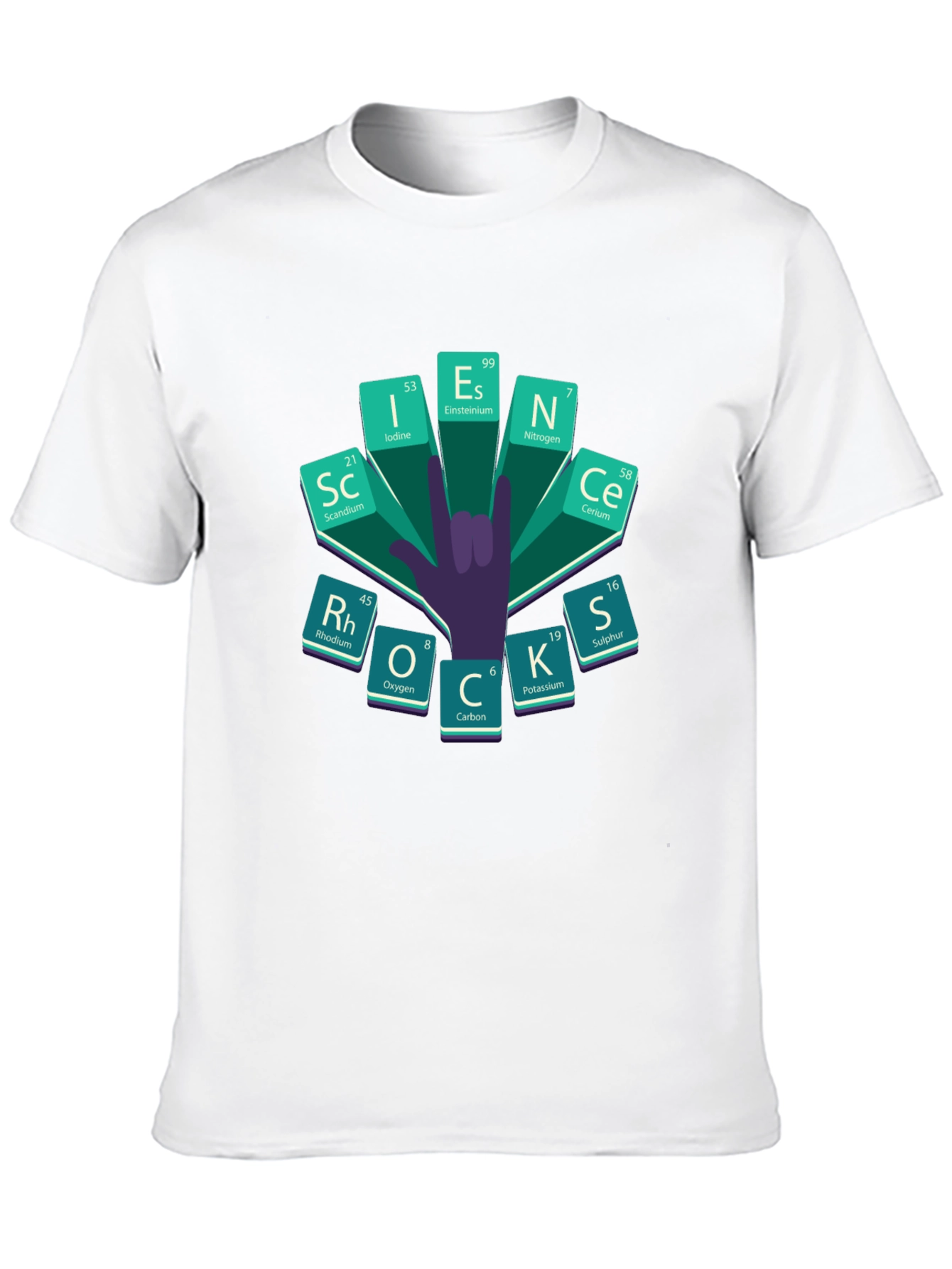Science Periodic Table Rock On T-Shirt