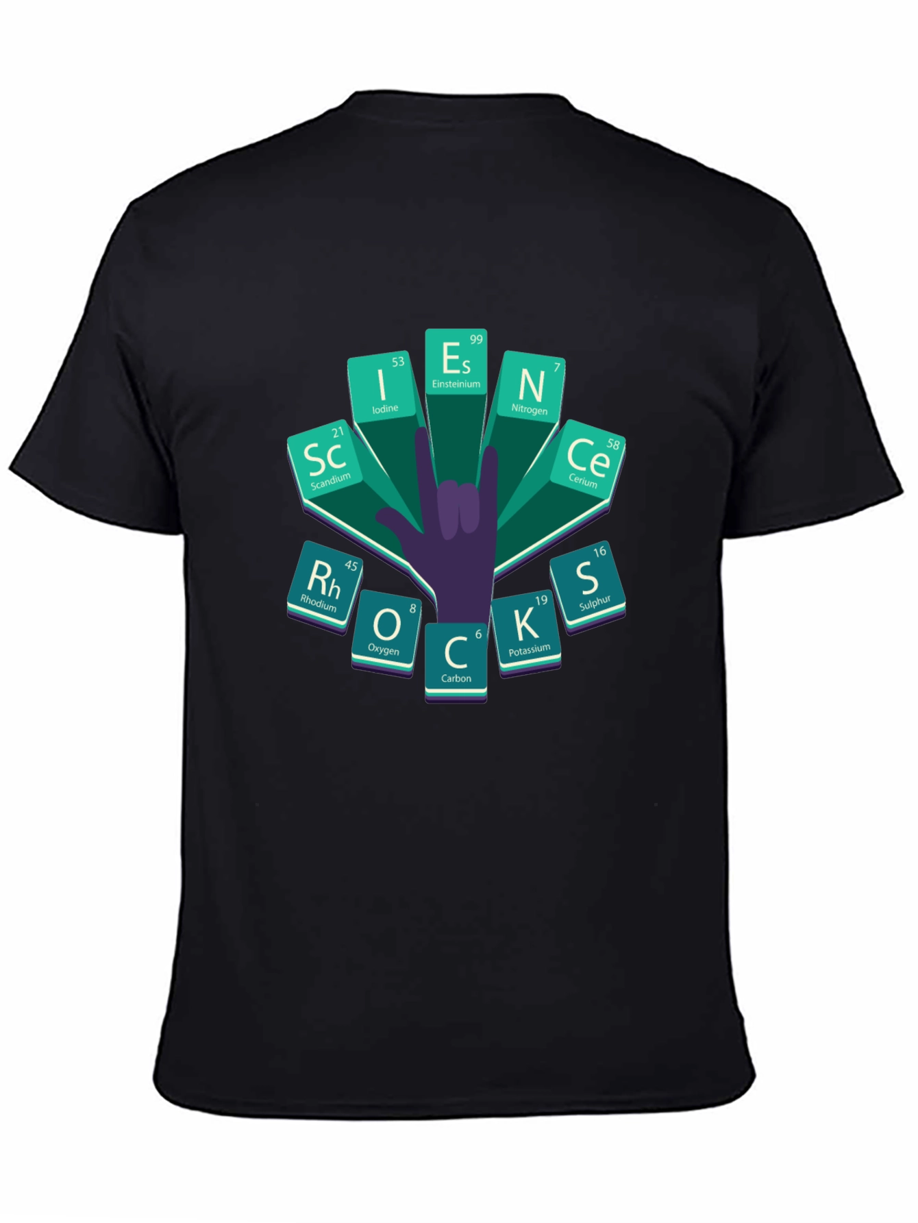 Science Periodic Table Rock On T-Shirt