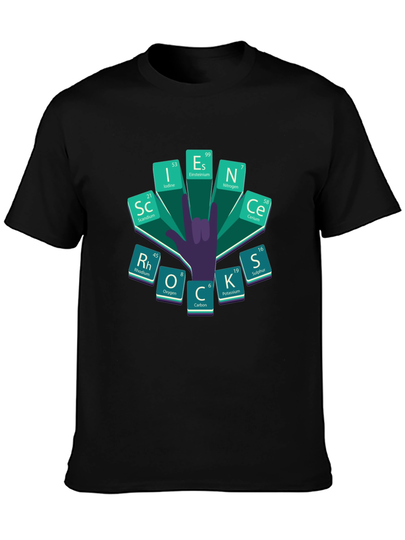 Science Periodic Table Rock On T-Shirt