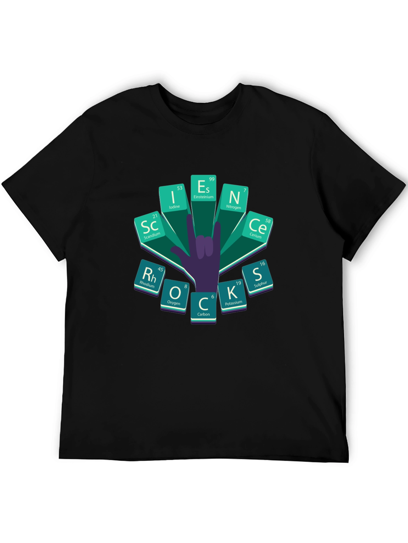 Science Periodic Table Rock On T-Shirt