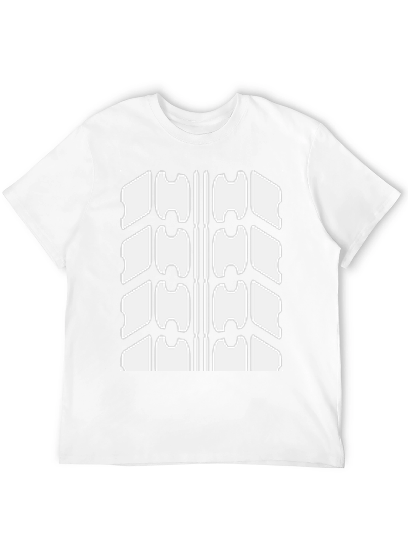 Cool Tire Tread Graphic Black T-Shirt