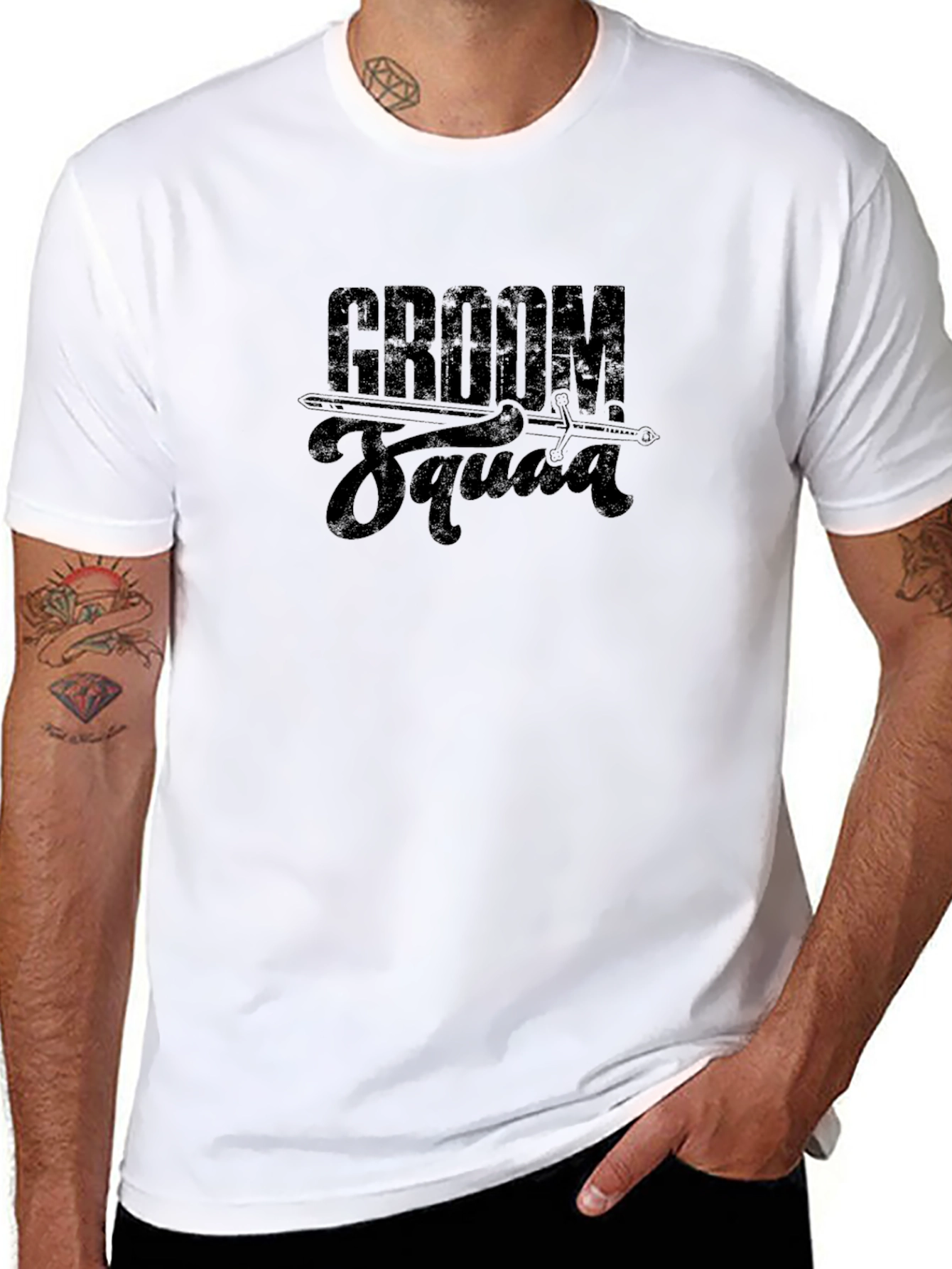 Groom Squad Black T-Shirt