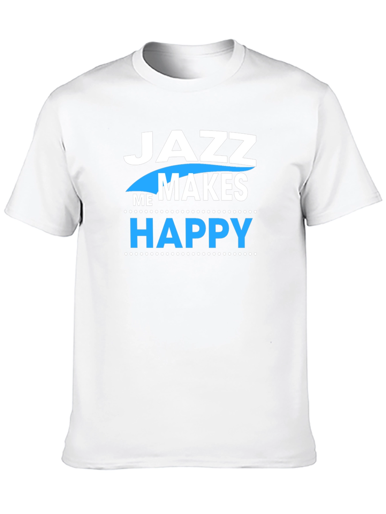 Jazz Makes Me Happy T-Shirt - Black