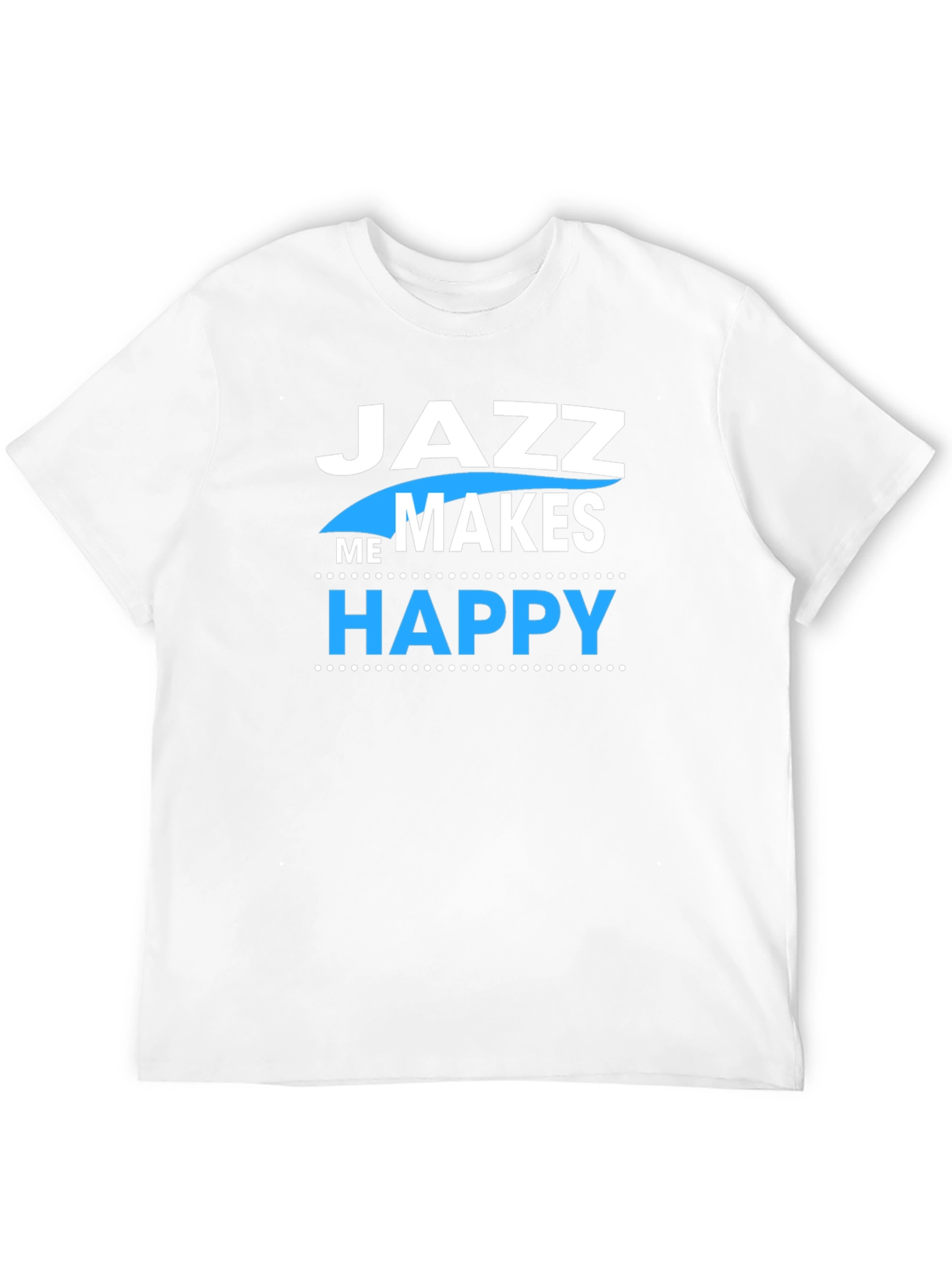 Jazz Makes Me Happy T-Shirt - Black