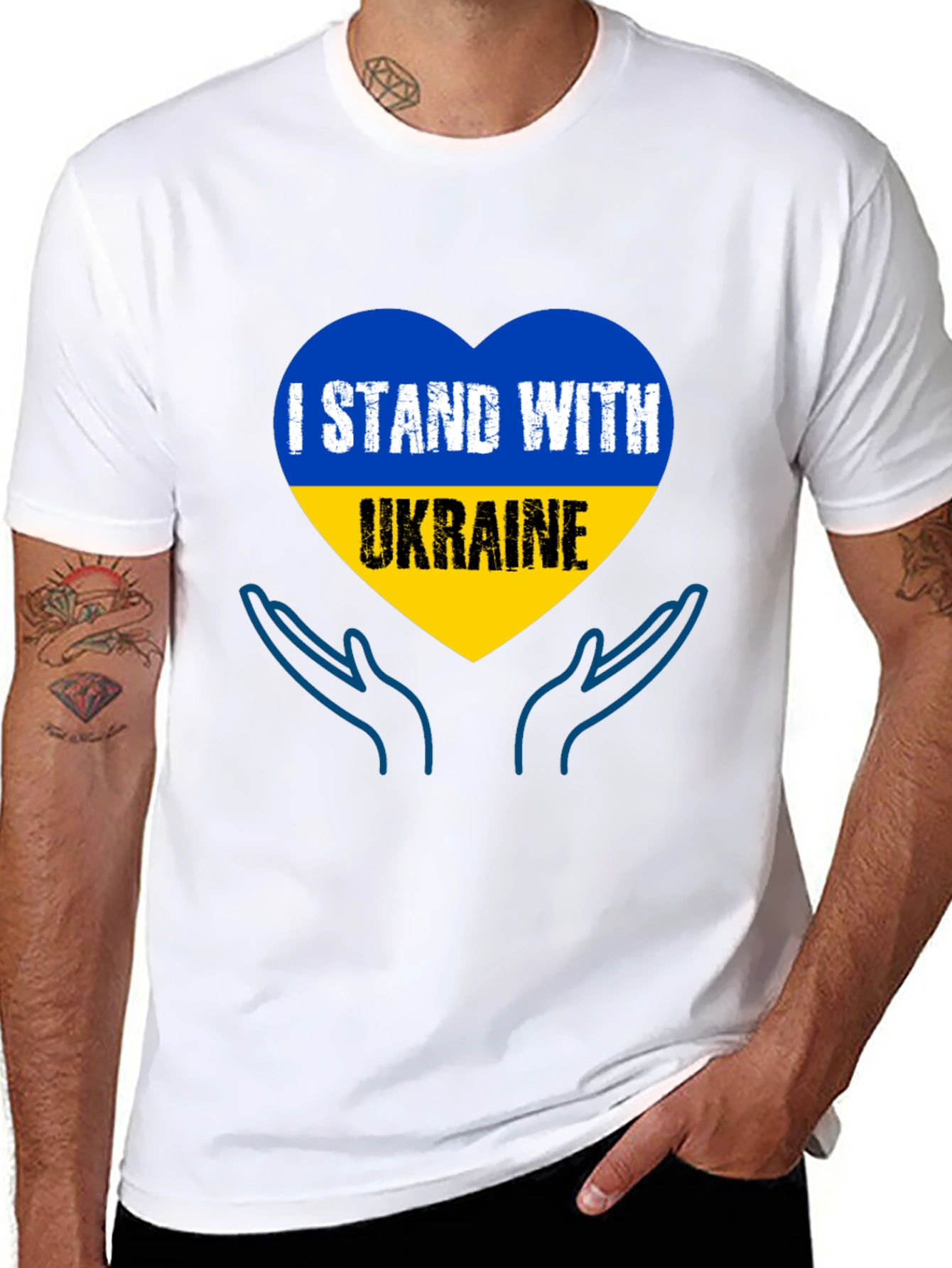 I Stand With Ukraine Graphic T-Shirt