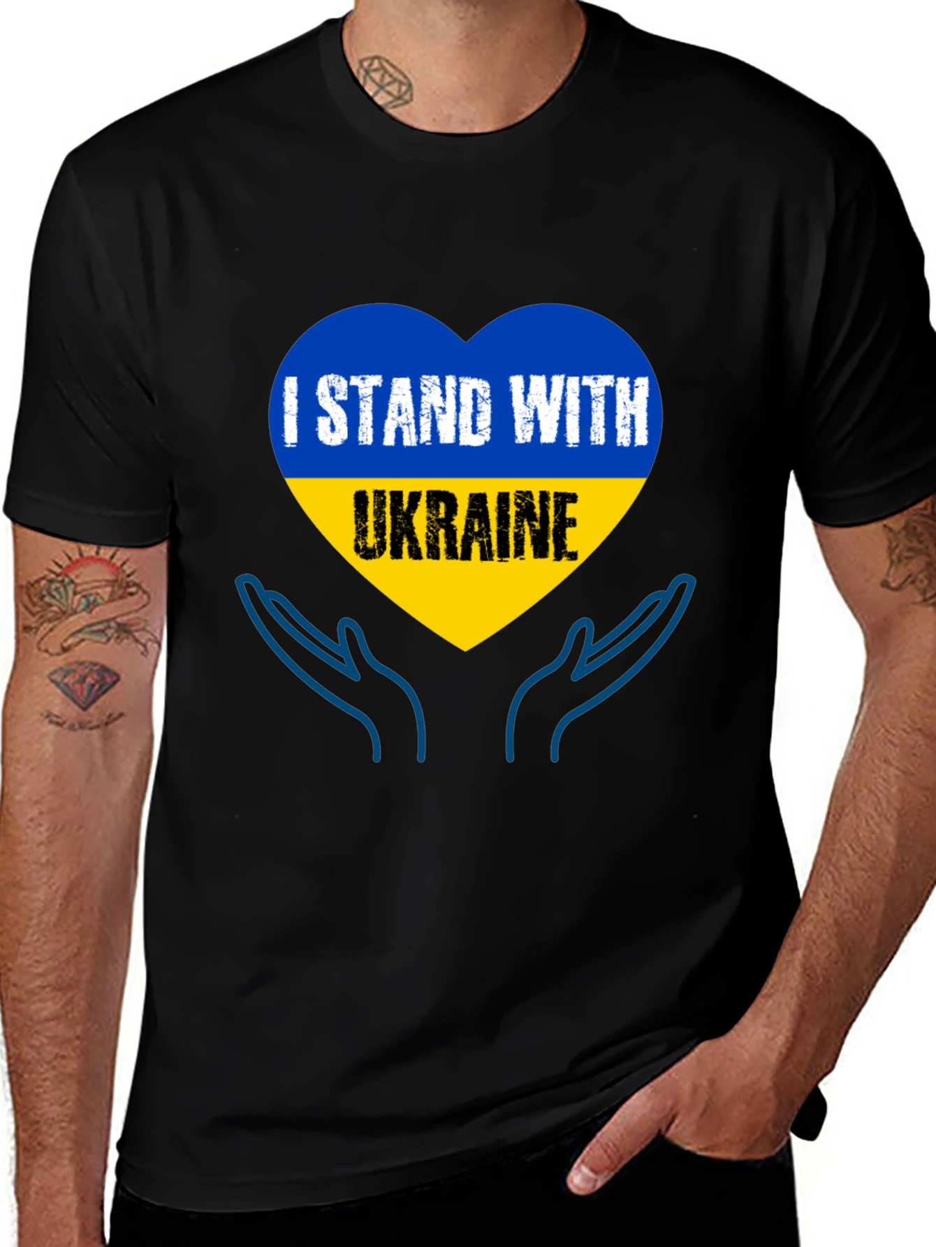 I Stand With Ukraine Graphic T-Shirt