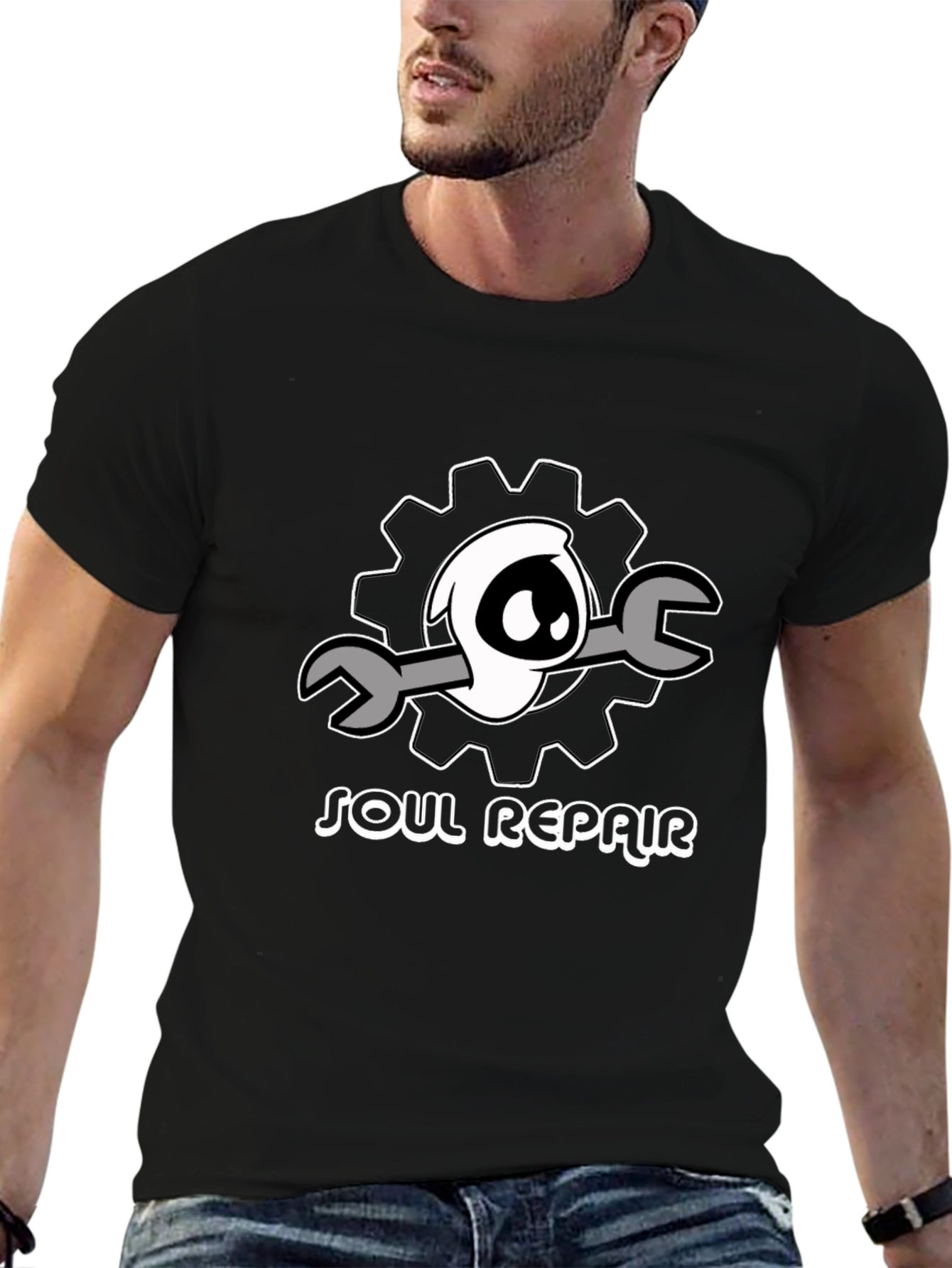 Soul Repair T-Shirt - Mechanic Ghost Graphic Tee