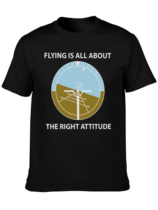 Flying Is All About The Right Attitude Graphic Tee