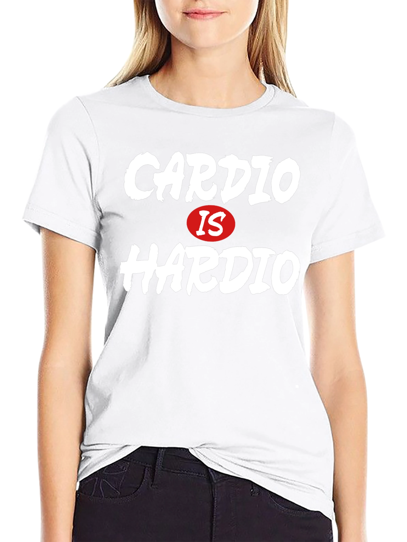 Cardio Is Hardio Funny Workout T-Shirt