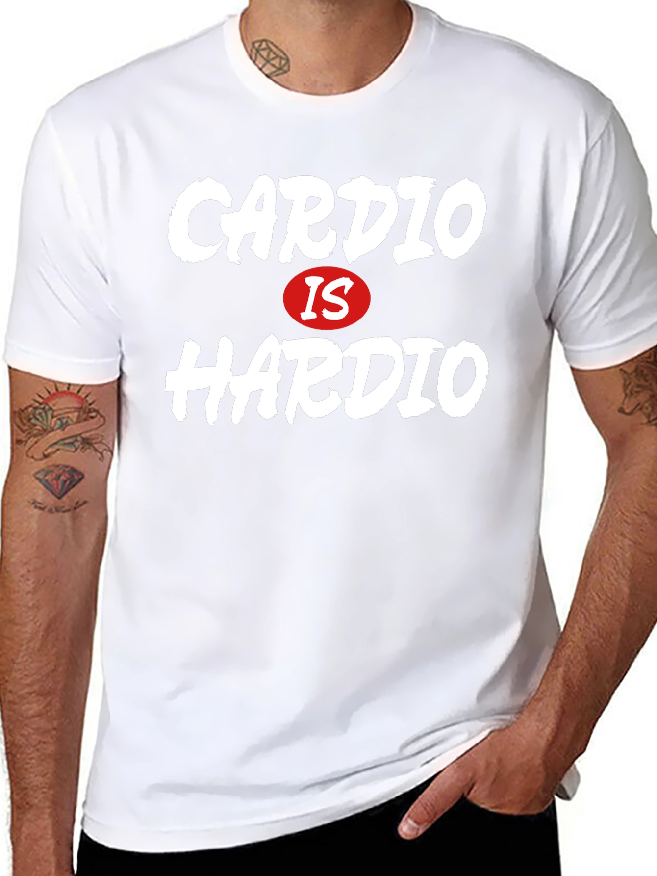 Cardio Is Hardio Funny Workout T-Shirt