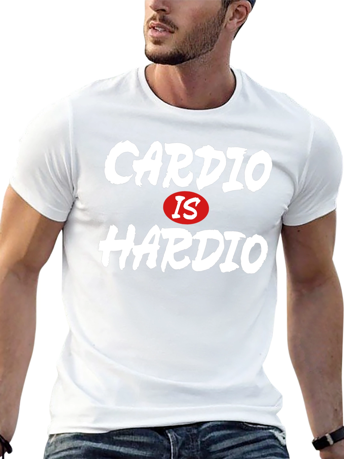 Cardio Is Hardio Funny Workout T-Shirt