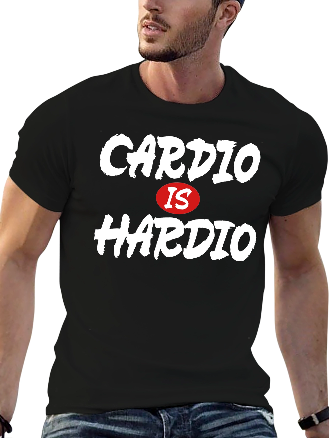 Cardio Is Hardio Funny Workout T-Shirt