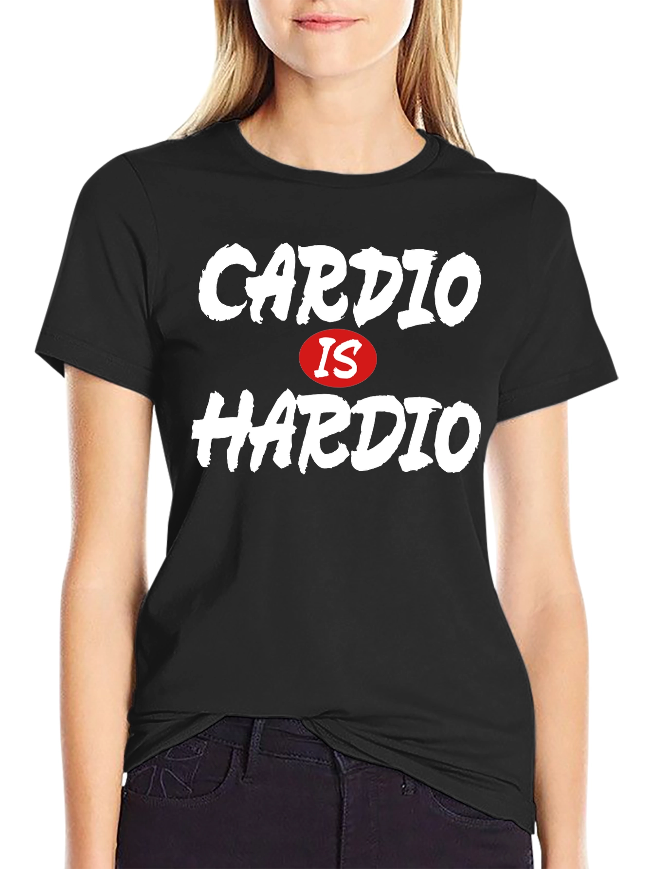 Cardio Is Hardio Funny Workout T-Shirt