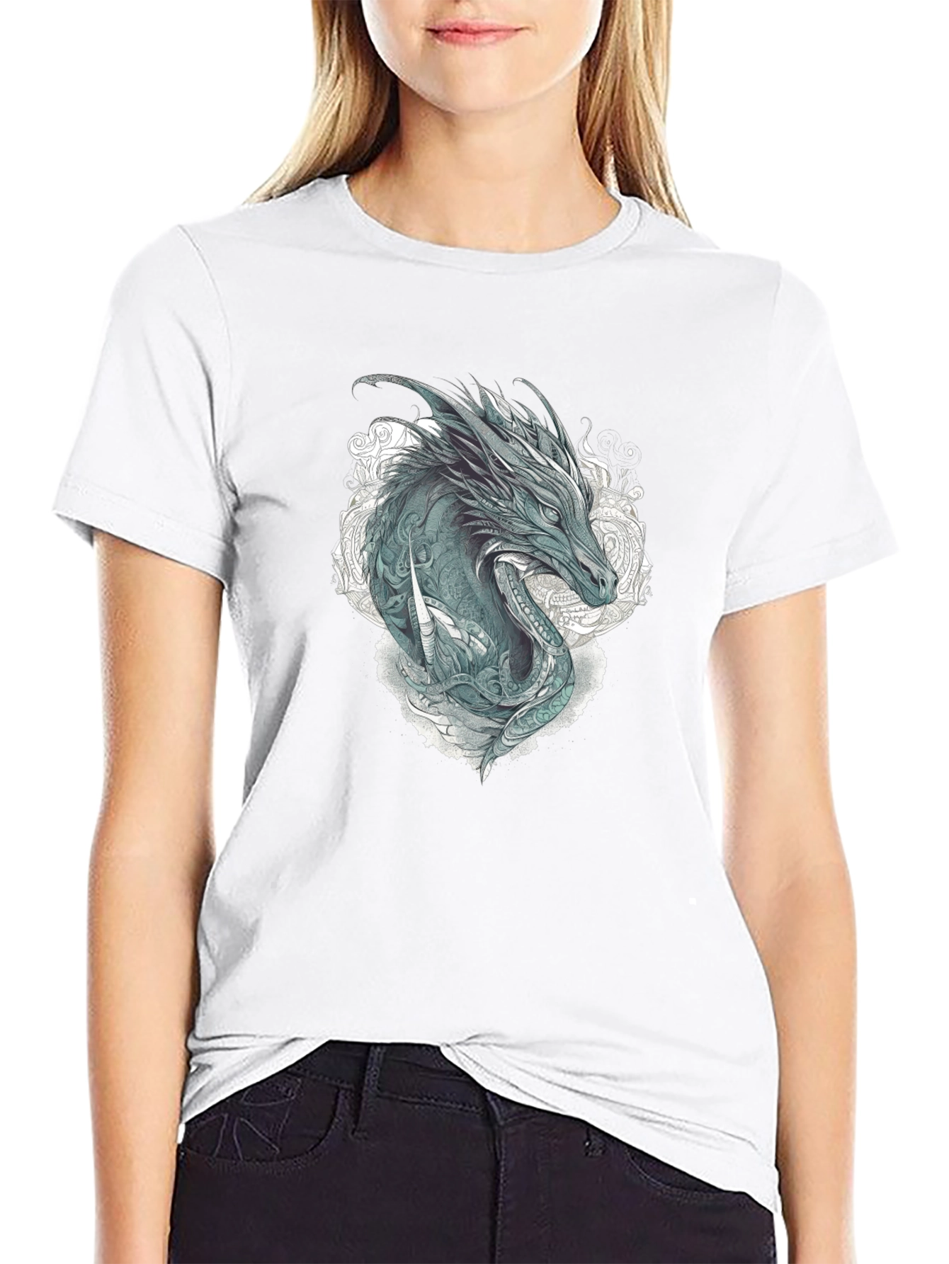Dragon Graphic Tee - Mens Black T-Shirt