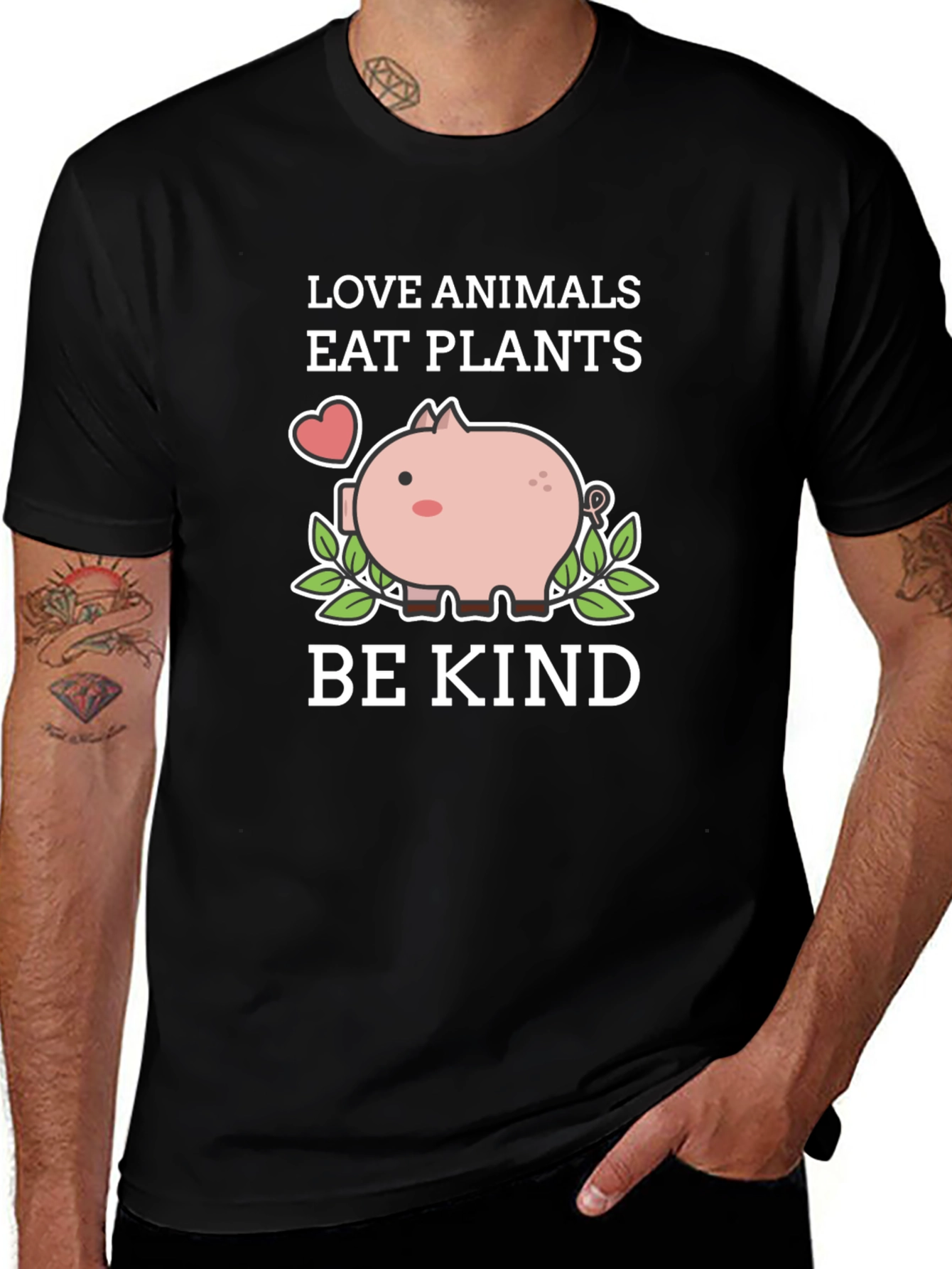 Love Animals Eat Plants Be Kind T-Shirt