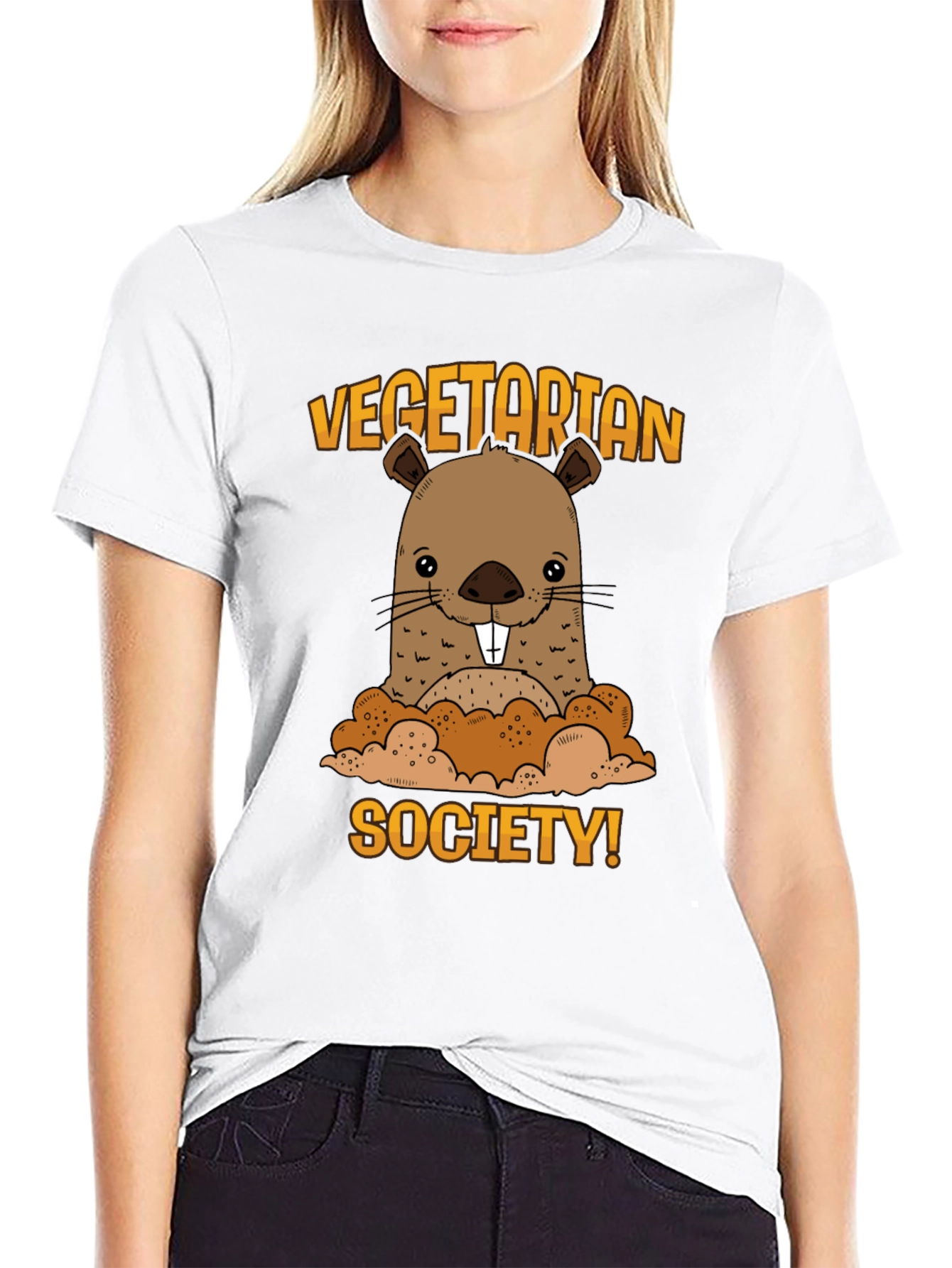 Vegetarian Society Beaver Graphic Tee