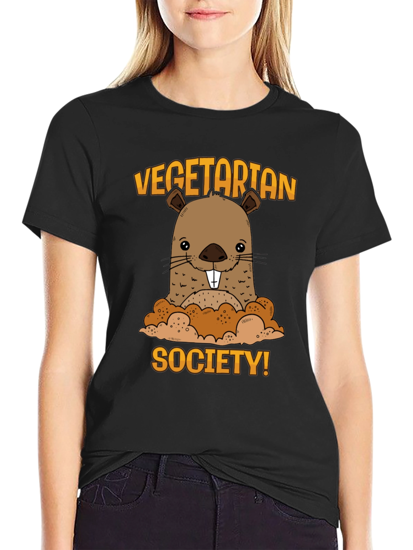 Vegetarian Society Beaver Graphic Tee